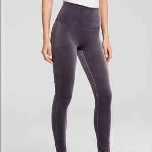 Spanx Velvet Leggings Grey